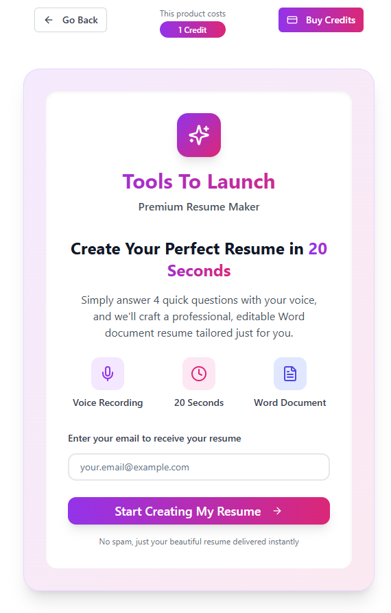 Tools To Launch